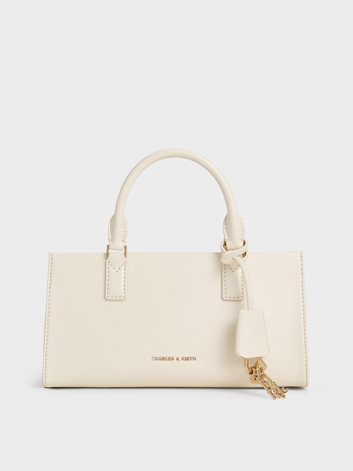 CHARLES & KEITH Customer Favorite / Kerry Top Handle Bag - Cream
