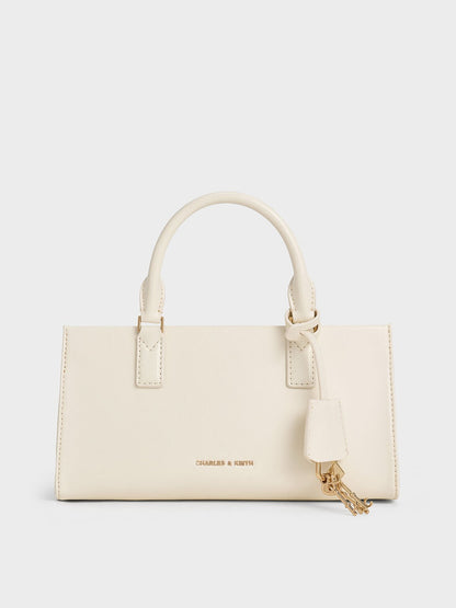 CHARLES & KEITH Customer Favorite / Kerry Top Handle Bag - Cream