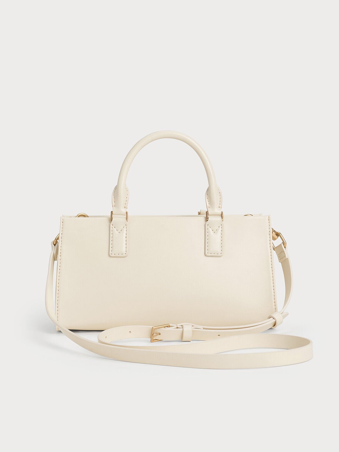 CHARLES & KEITH Customer Favorite / Kerry Top Handle Bag - Cream