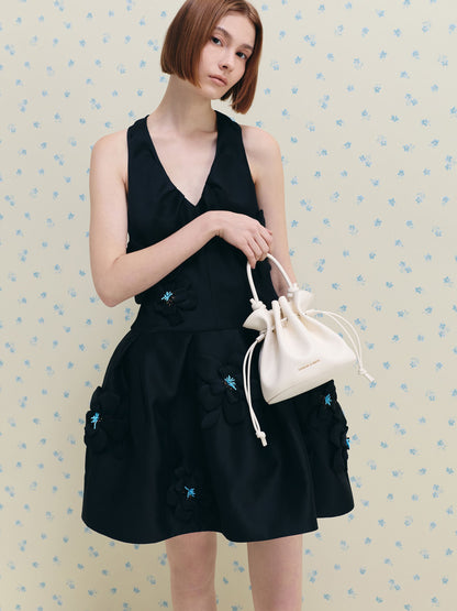 CHARLES & KEITH Customer Favorite / Sammie Drawstring Bucket Bag - Cream