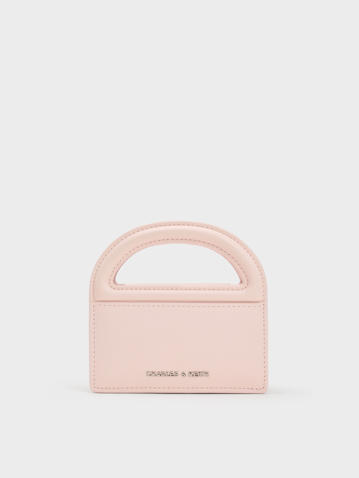 CHARLES & KEITH Customer Favorite / Reese Bow Top Handle Wristlet - Soft Pink