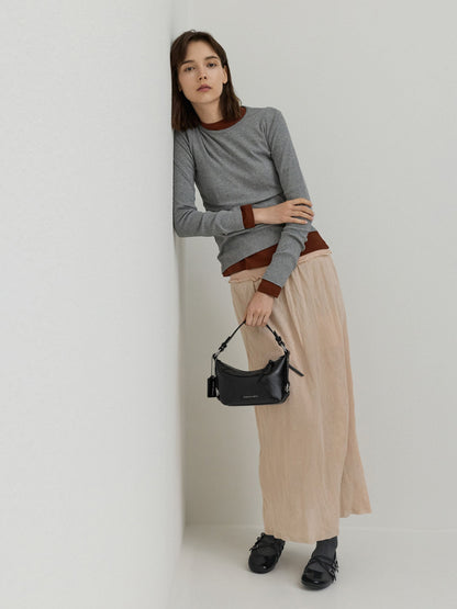 CHARLES & KEITH Signature / Tatiana Tassel Hobo Bag - Noir