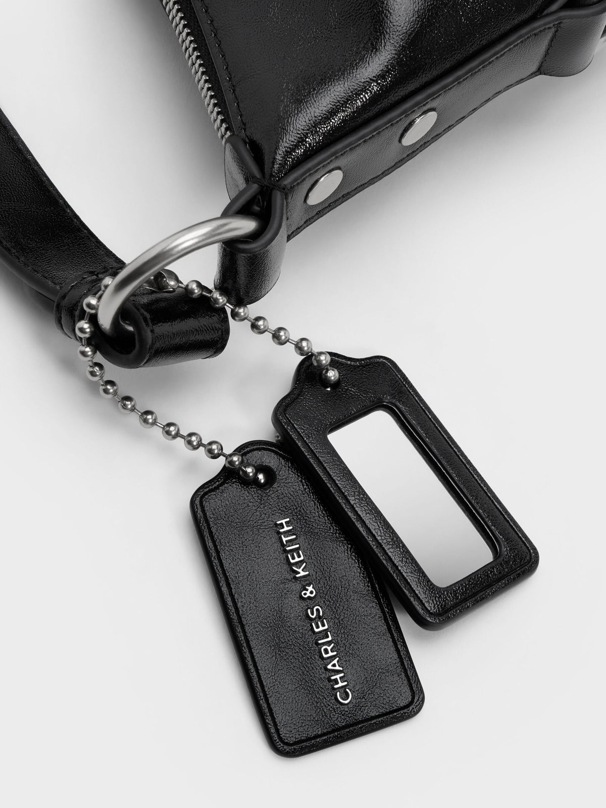 CHARLES & KEITH Signature / Tatiana Tassel Hobo Bag - Noir