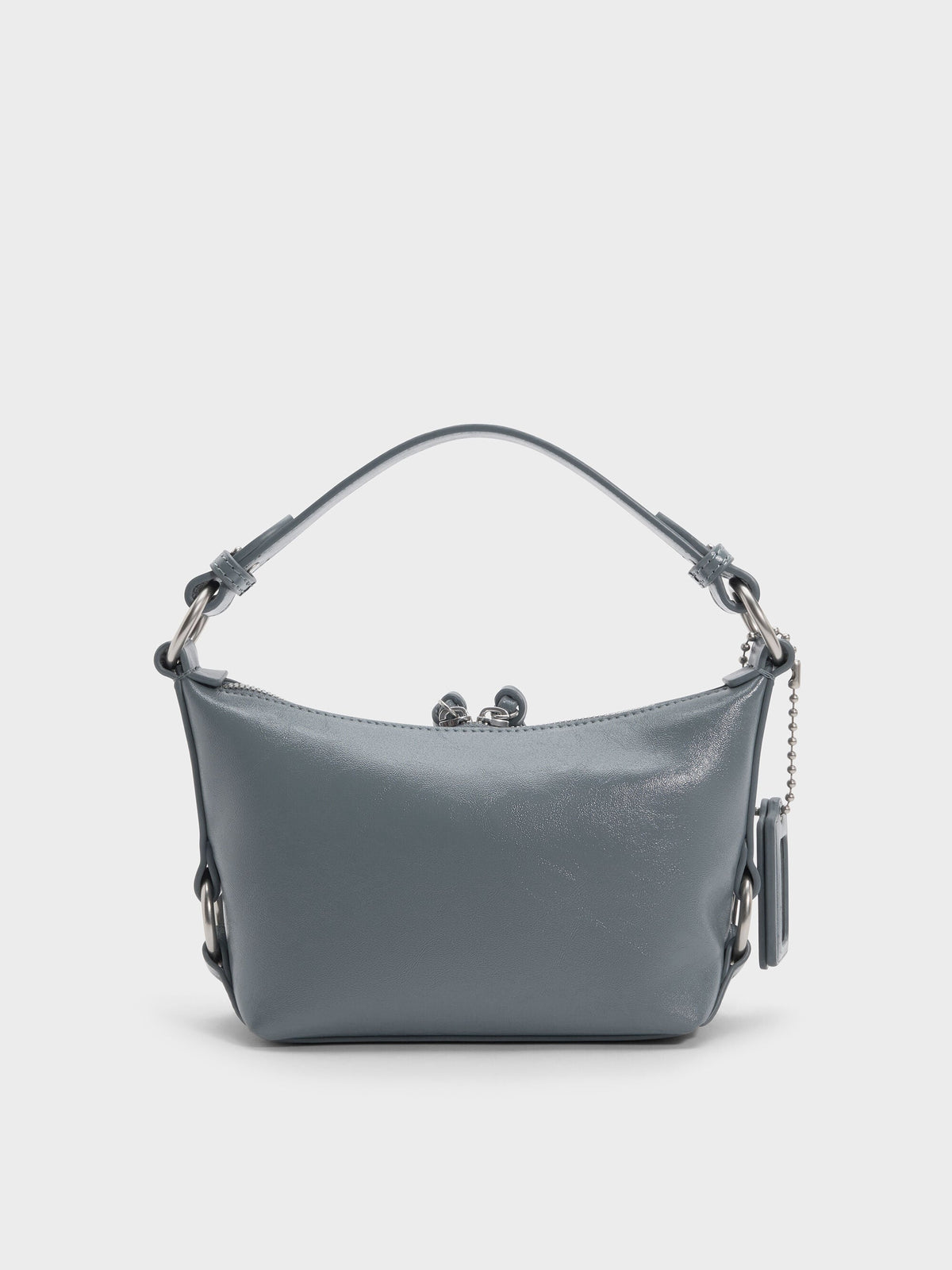CHARLES & KEITH Essential / Tatiana Tassel Hobo Bag - Smoky Blue