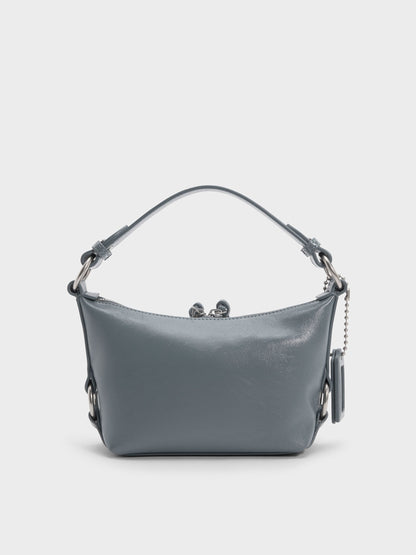 CHARLES & KEITH Essential / Tatiana Tassel Hobo Bag - Smoky Blue
