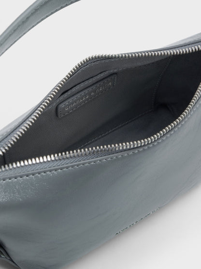CHARLES & KEITH Essential / Tatiana Tassel Hobo Bag - Smoky Blue