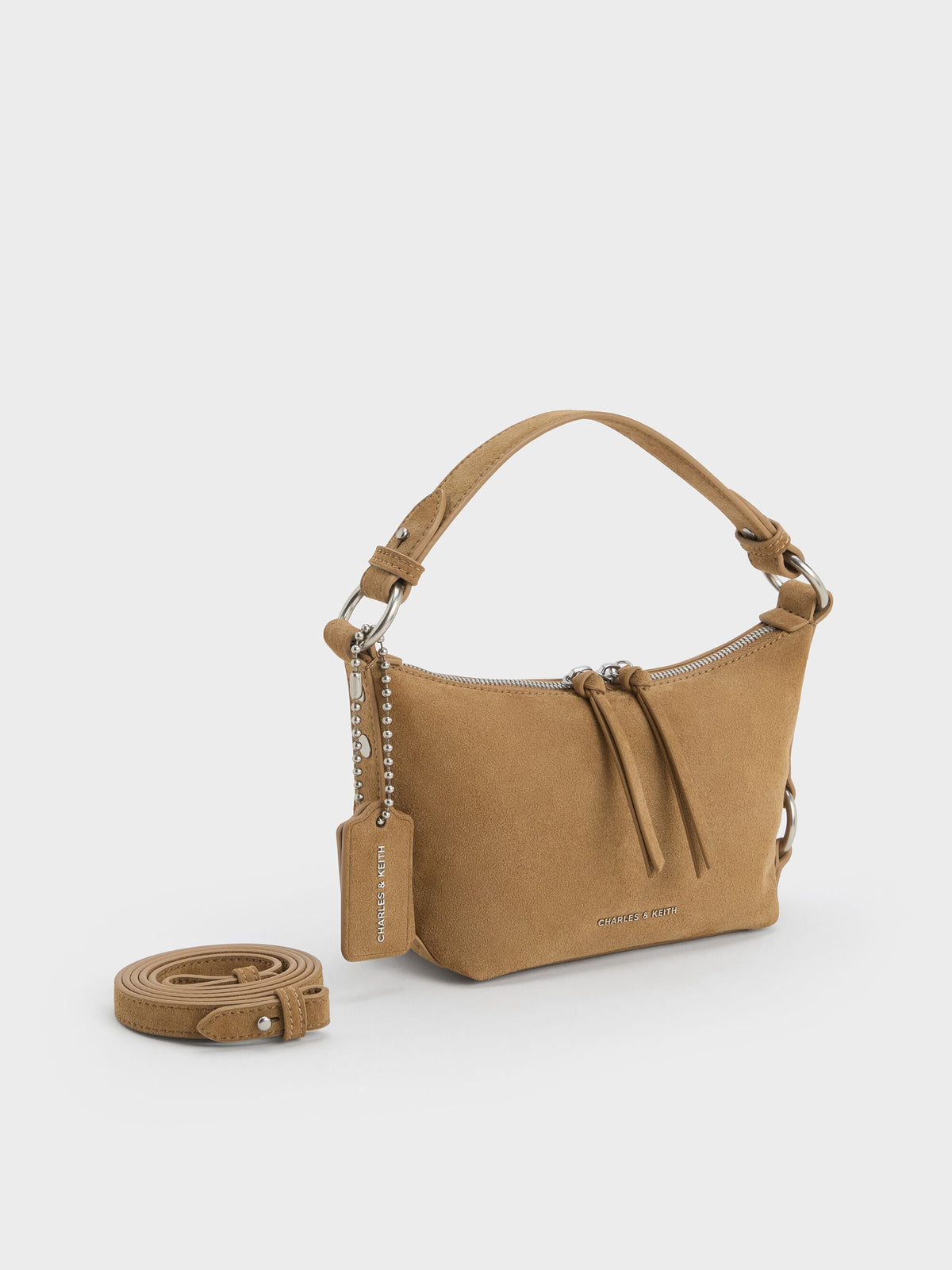 CHARLES & KEITH Best Price / Tatiana Tassel Hobo Bag - Sand
