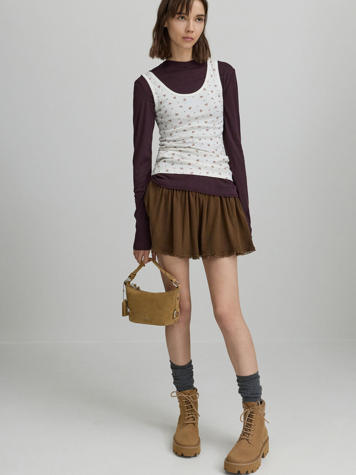 CHARLES & KEITH Best Price / Tatiana Tassel Hobo Bag - Sand