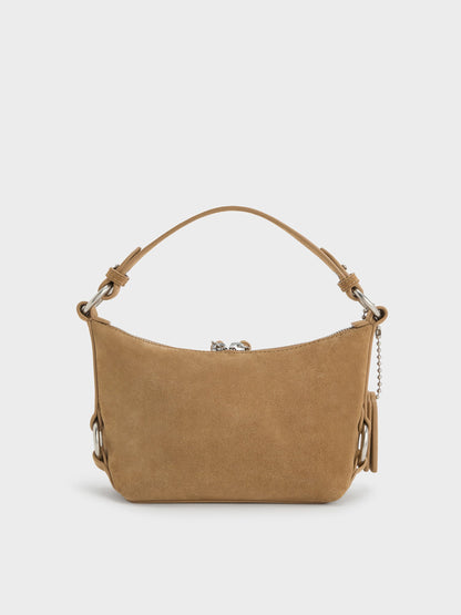 CHARLES & KEITH Best Price / Tatiana Tassel Hobo Bag - Sand