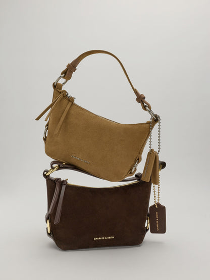 CHARLES & KEITH Best Price / Tatiana Tassel Hobo Bag - Sand