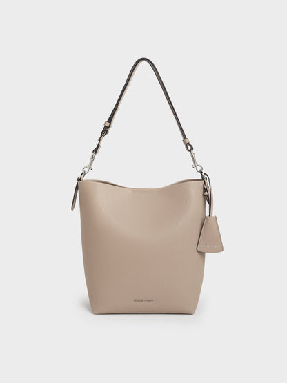 CHARLES & KEITH Best Price / Beryl Bucket Bag - Taupe