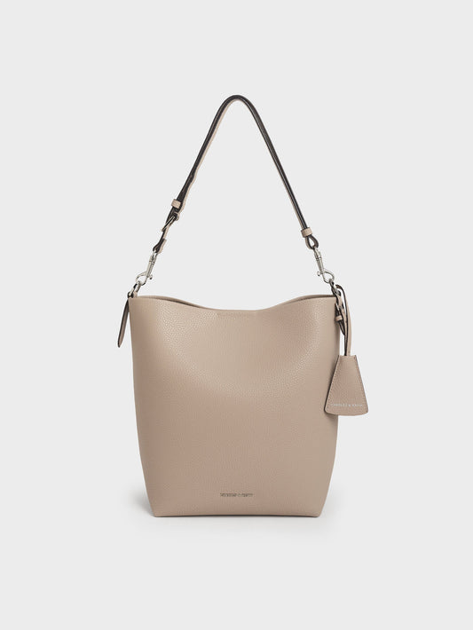 CHARLES & KEITH Best Price / Beryl Bucket Bag - Taupe