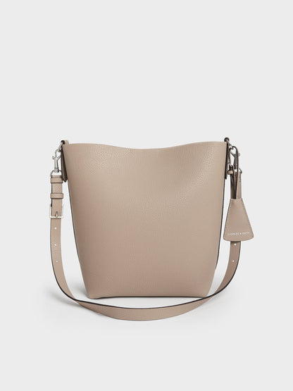 CHARLES & KEITH Best Price / Beryl Bucket Bag - Taupe