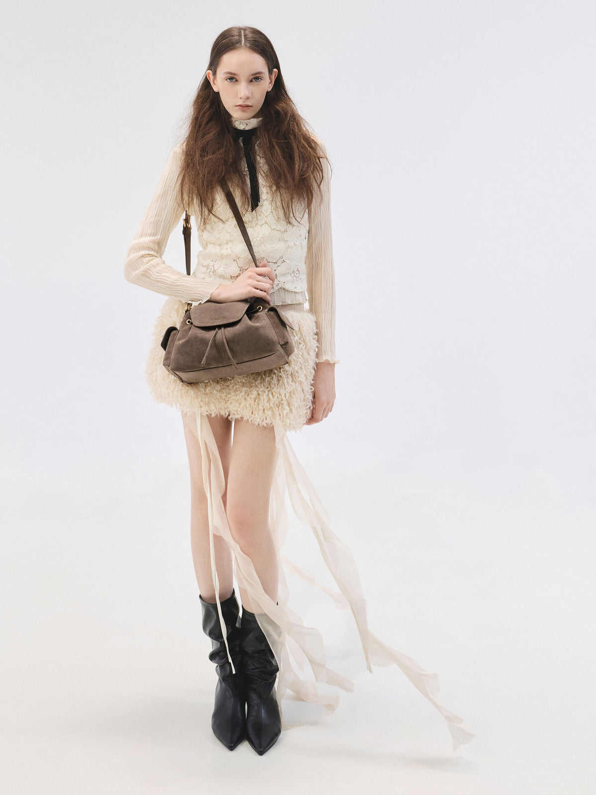 CHARLES & KEITH Best Price / Noane Side-Pocket Two-Way Bucket Bag - Stone Grey