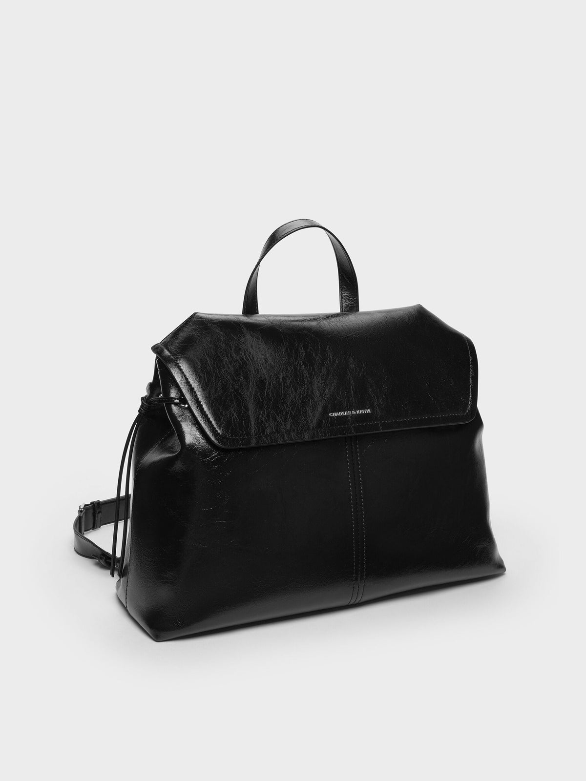 CHARLES & KEITH Premium / XL Noane Backpack - Noir