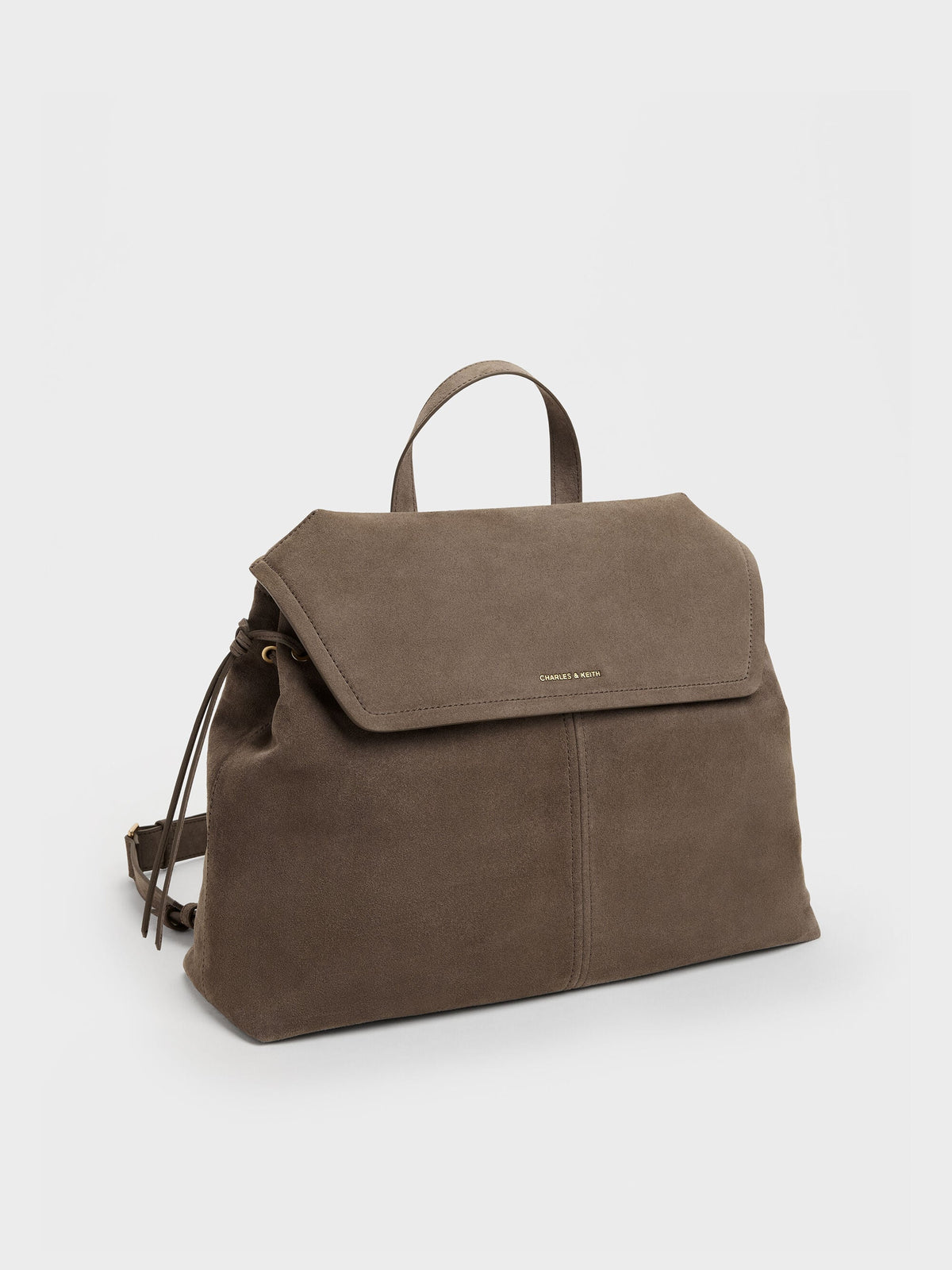 CHARLES & KEITH Great Value / XL Noane Backpack - Stone Grey