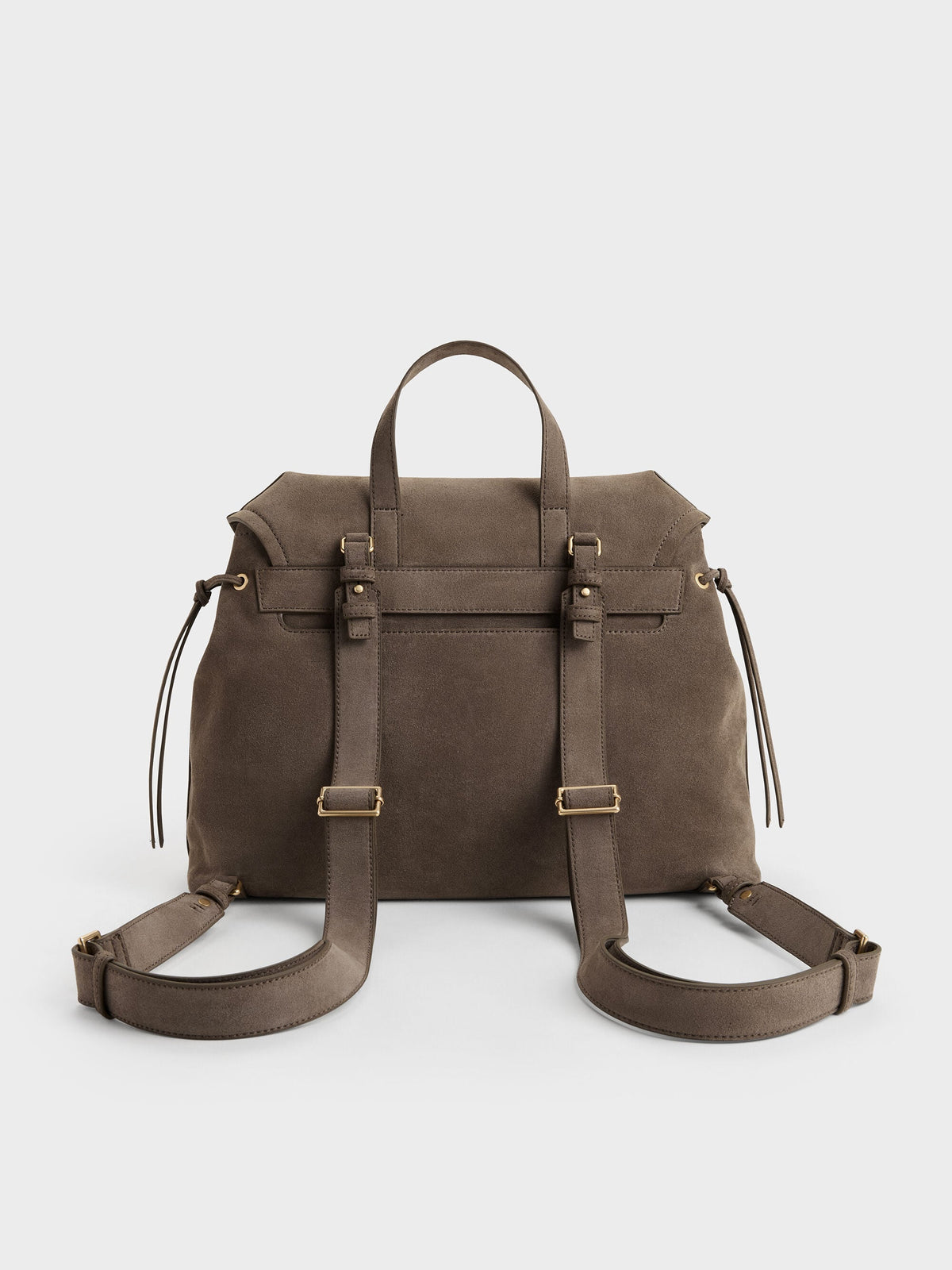 CHARLES & KEITH Great Value / XL Noane Backpack - Stone Grey