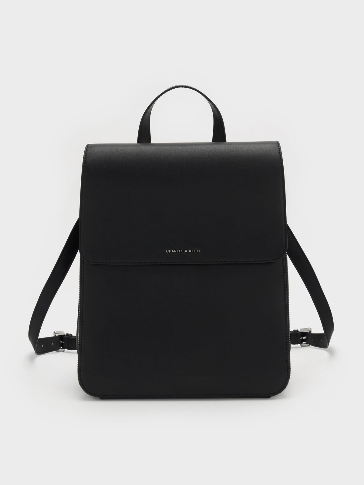 CHARLES & KEITH Exclusive / Octavia Front-Flap Backpack - Noir