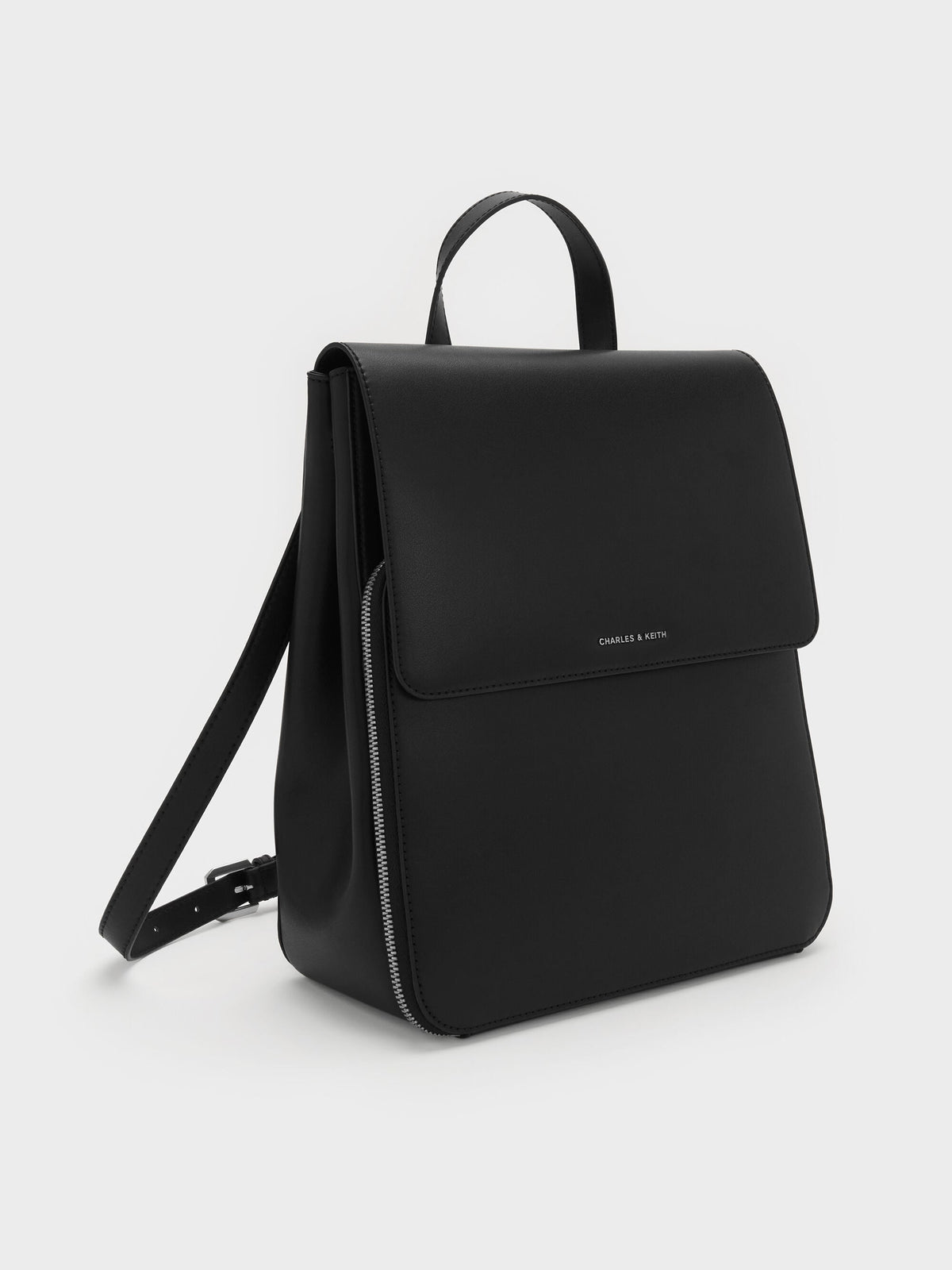 CHARLES & KEITH Exclusive / Octavia Front-Flap Backpack - Noir