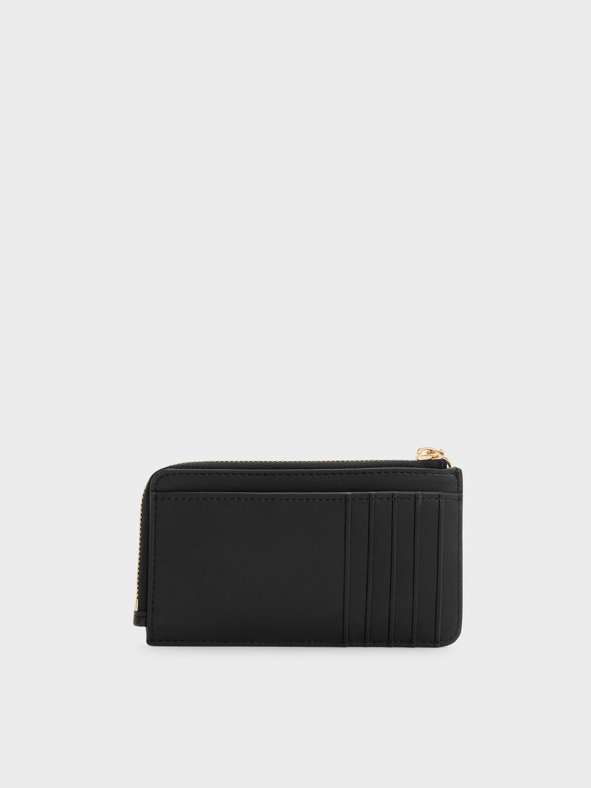 CHARLES & KEITH Classic / Everleigh Zip-Around Card Holder - Black