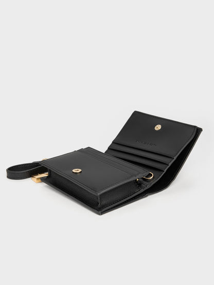 CHARLES & KEITH Latest / Scottie Small Wallet - Black
