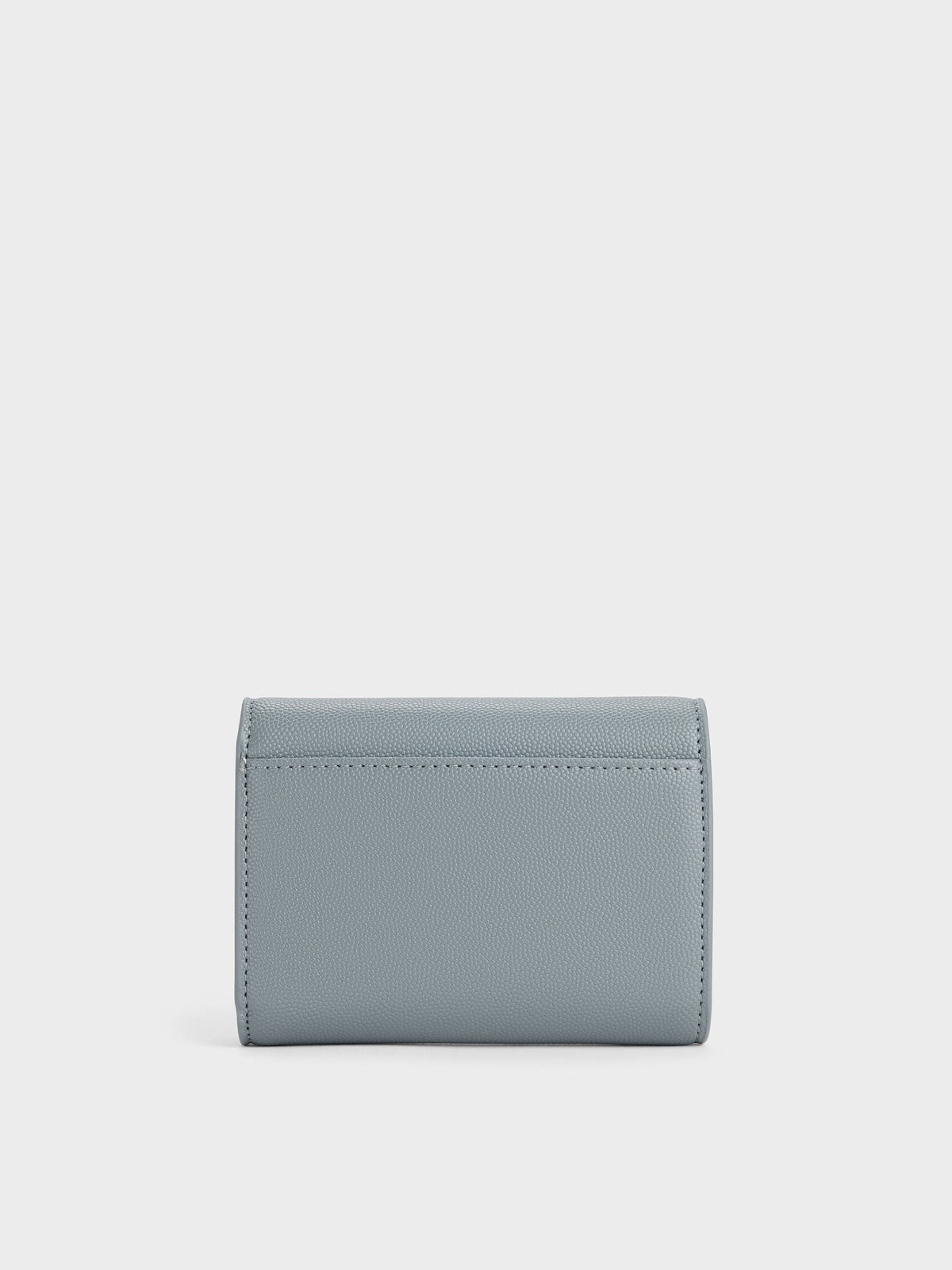 CHARLES & KEITH Sale / Briony Curved Flap Wallet - Smoky Blue