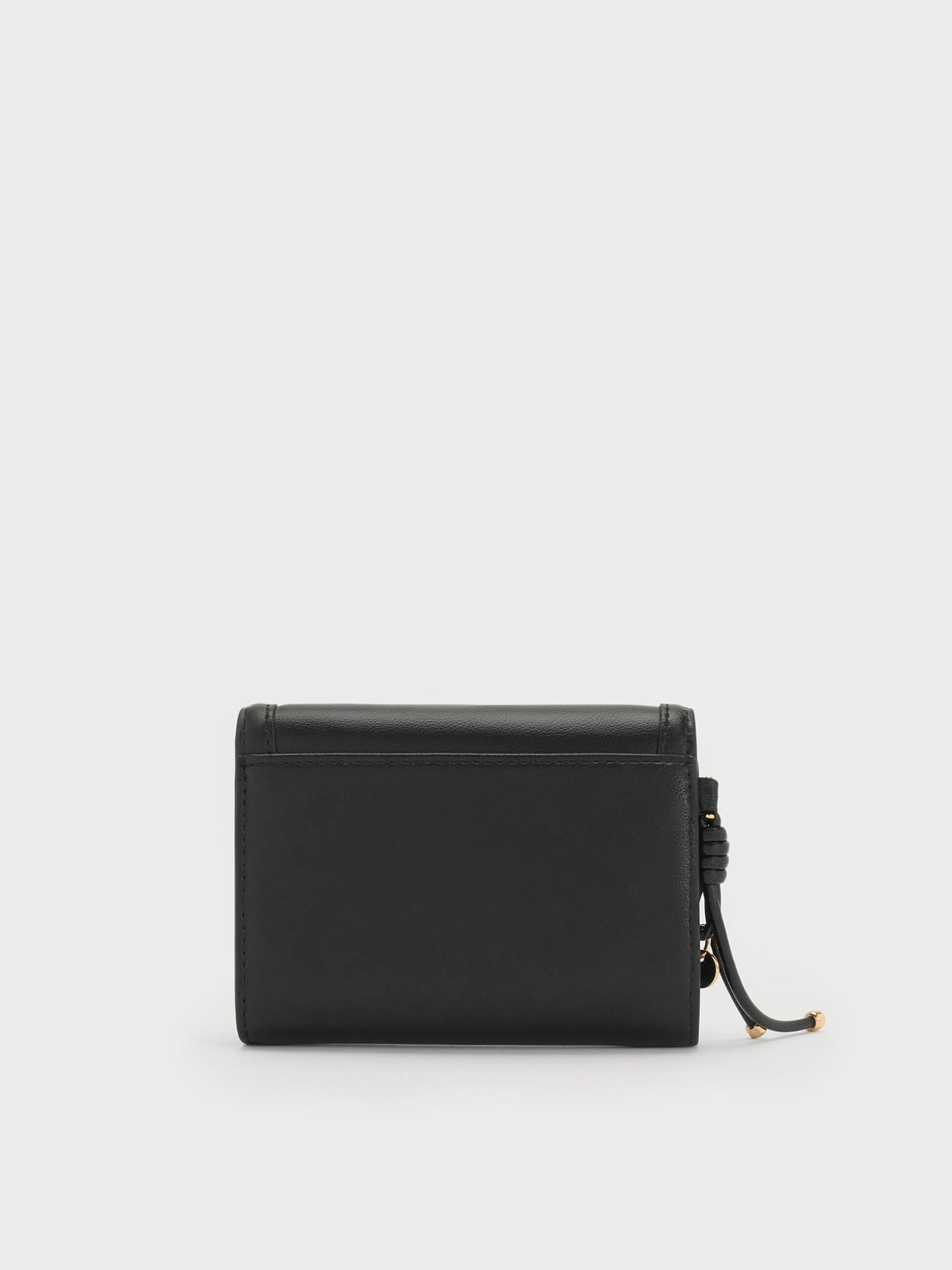 CHARLES & KEITH New / Haylen Front-Flap Small Wallet - Black