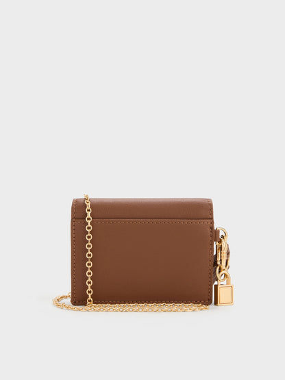 CHARLES & KEITH Value / Scottie Small Wallet - Chocolate