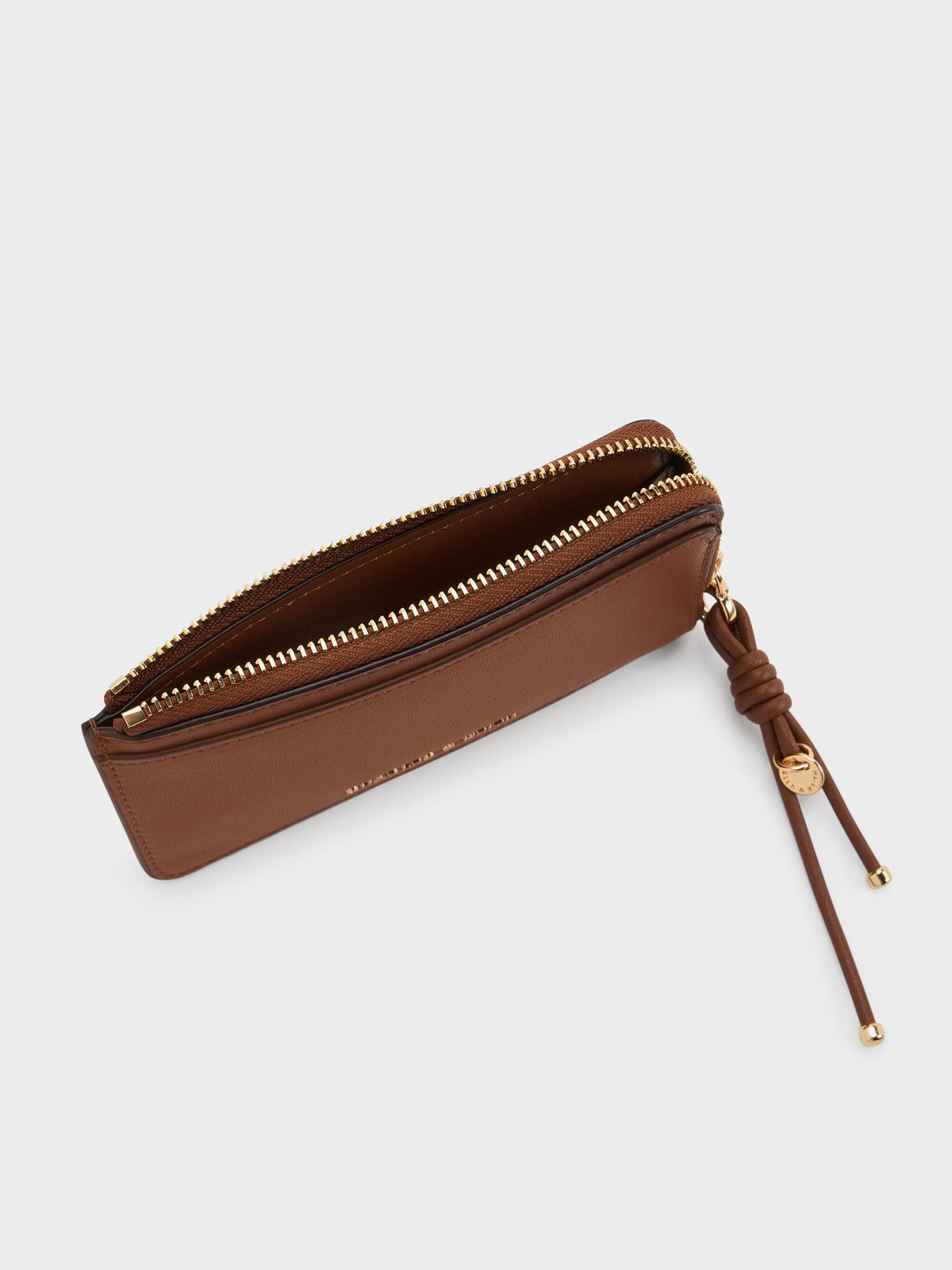 CHARLES & KEITH Top Pick / Everleigh Zip-Around Card Holder - Chocolate