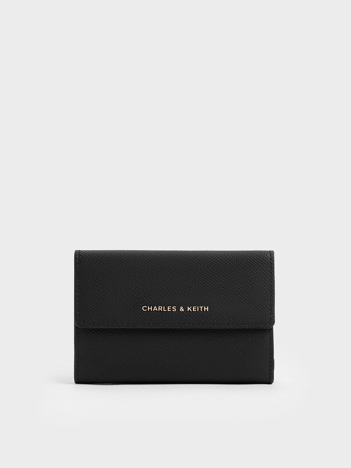 CHARLES & KEITH Trending / Tricha Turn-Lock Wallet - Black