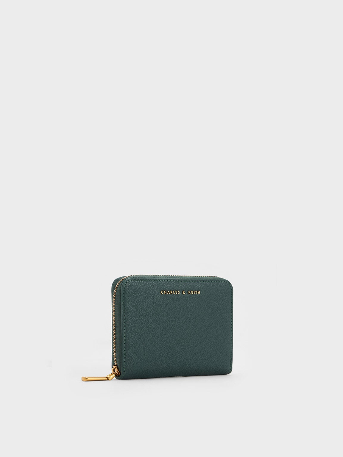 CHARLES & KEITH Latest / Basic Square Wallet - Green