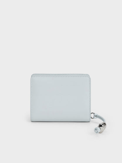CHARLES & KEITH Sale / Augustine Zip-Around Small Wallet - Sea Salt Blue