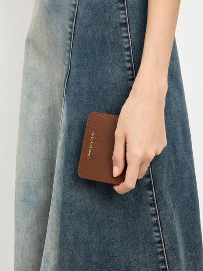 CHARLES & KEITH Popular / Keely Top Zip Small Wallet - Dark Brown