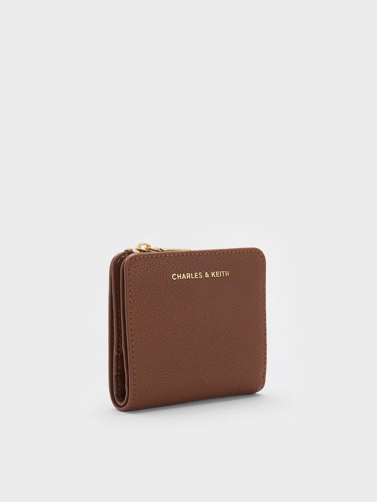 CHARLES & KEITH Popular / Keely Top Zip Small Wallet - Dark Brown