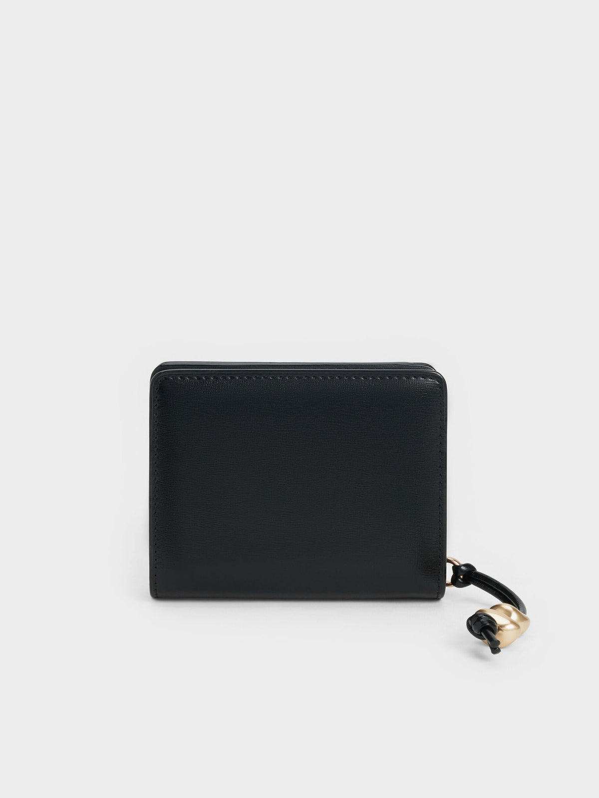 CHARLES & KEITH Latest / Augustine Zip-Around Small Wallet - Black