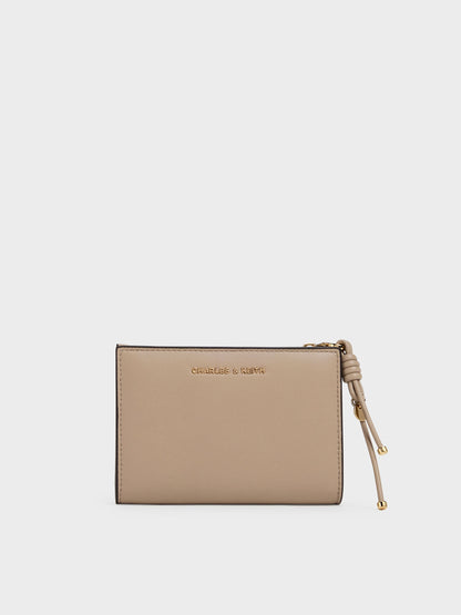 CHARLES & KEITH Essential / Everleigh Wallet - Taupe