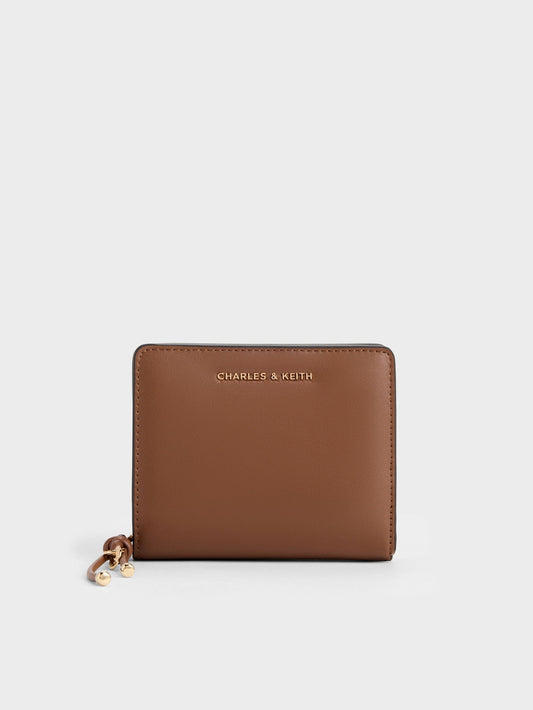 CHARLES & KEITH Exclusive / Everleigh Zip-Around Small Wallet - Chocolate