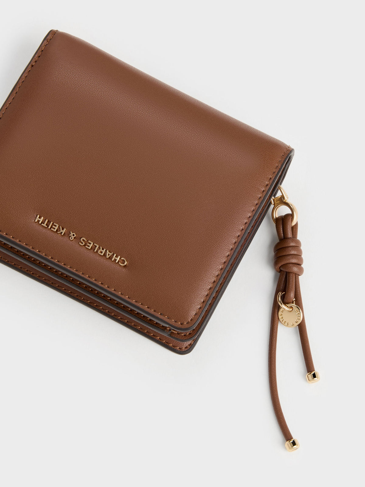 CHARLES & KEITH Exclusive / Everleigh Zip-Around Small Wallet - Chocolate