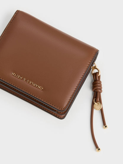 CHARLES & KEITH Exclusive / Everleigh Zip-Around Small Wallet - Chocolate