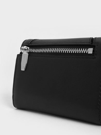 CHARLES & KEITH Best Price / Nasrin Geometric Wallet - Noir
