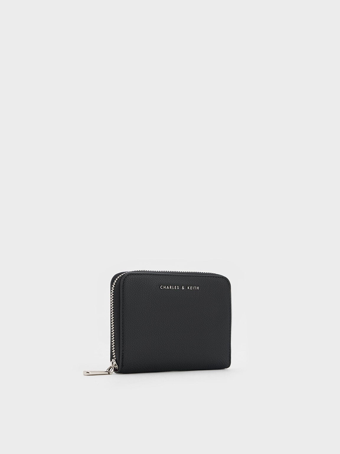 CHARLES & KEITH Customer Favorite / Basic Square Wallet - Black