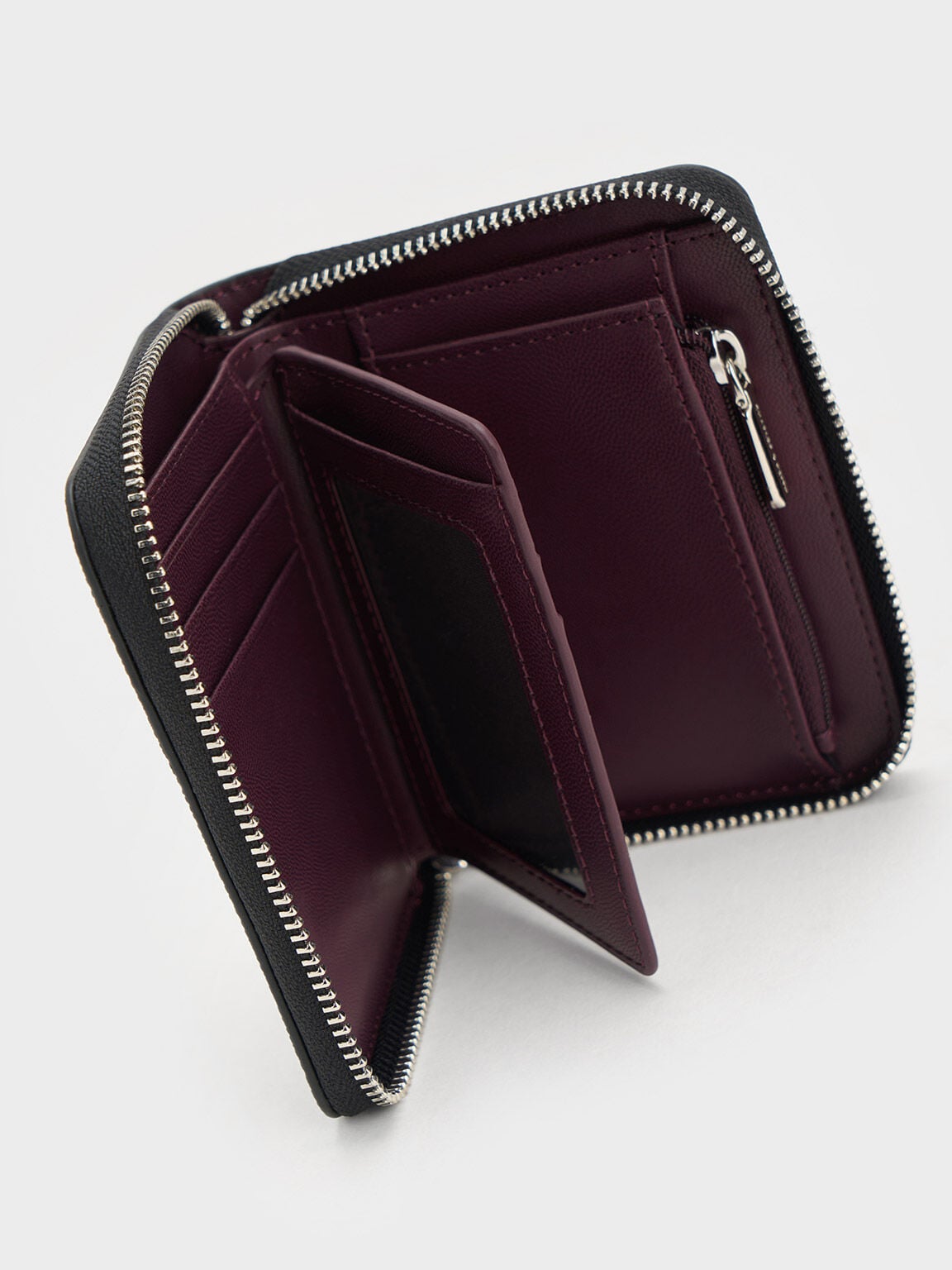 CHARLES & KEITH Customer Favorite / Basic Square Wallet - Black