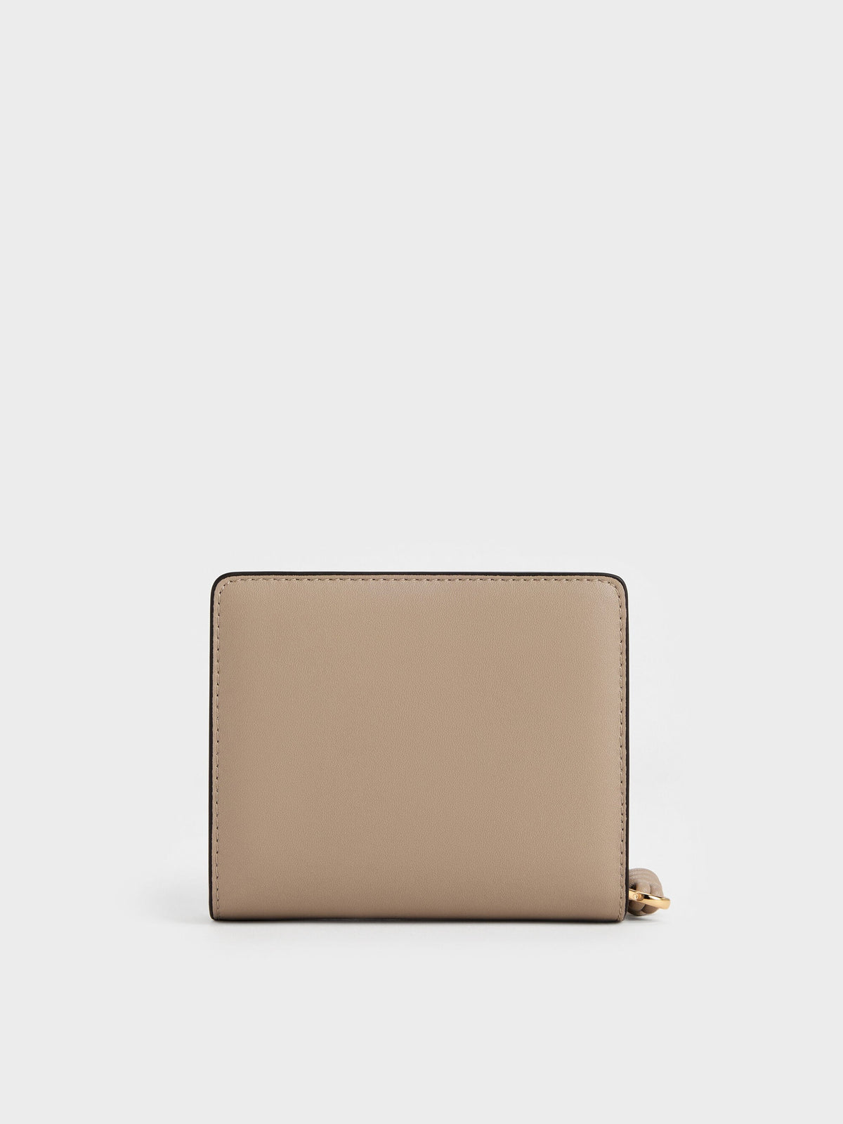 CHARLES & KEITH Premium / Everleigh Zip-Around Small Wallet - Taupe