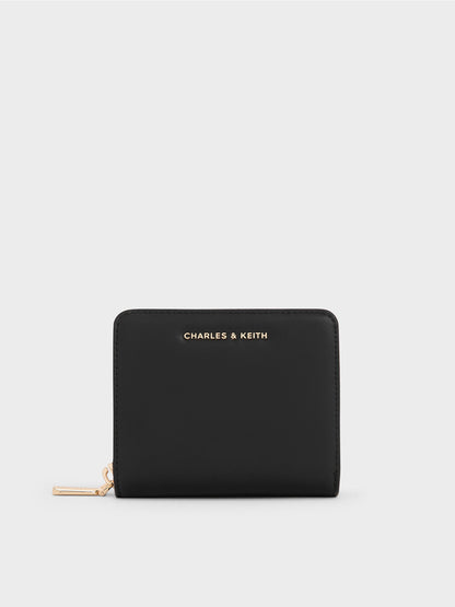 CHARLES & KEITH Trending / Finley Zip-Around Small Wallet - Black