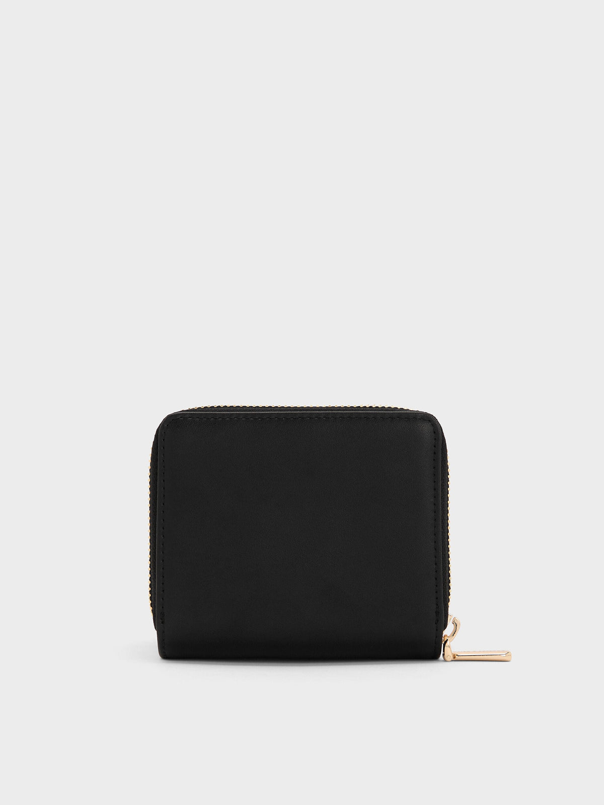CHARLES & KEITH Trending / Finley Zip-Around Small Wallet - Black