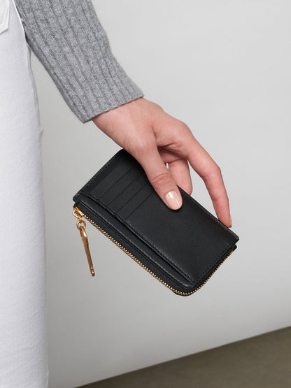 CHARLES & KEITH Quality / Lane Key Zip-Around Wallet - Black