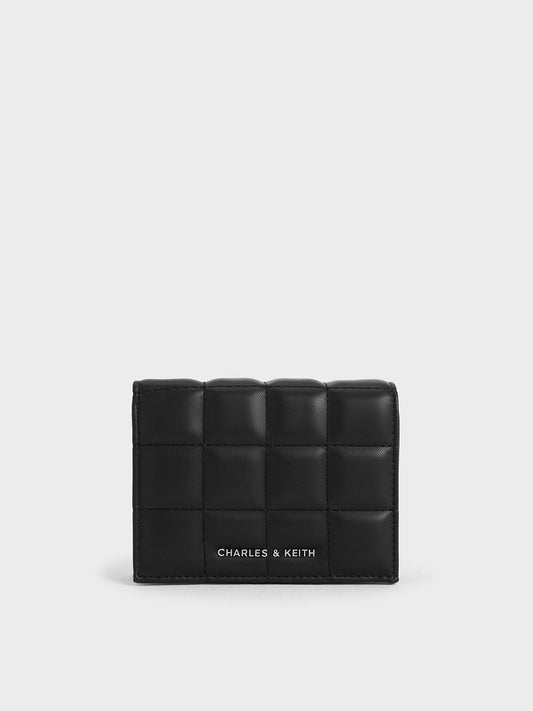 CHARLES & KEITH Value / Cassia Quilted Wallet On Chain - Noir