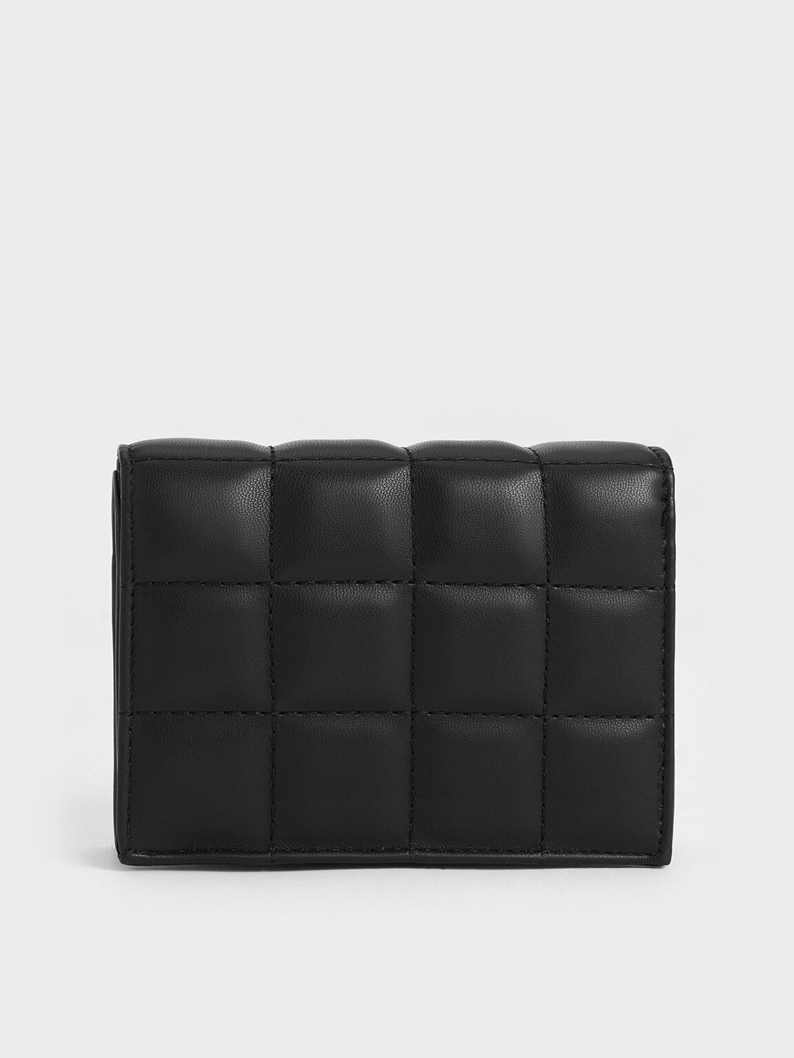 CHARLES & KEITH Value / Cassia Quilted Wallet On Chain - Noir