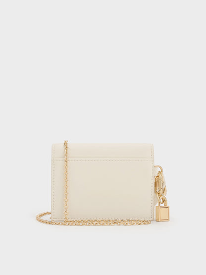 CHARLES & KEITH Recommended / Scottie Small Wallet - Cream