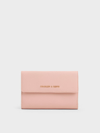 CHARLES & KEITH Classic / Tricha Turn-Lock Wallet - Pink